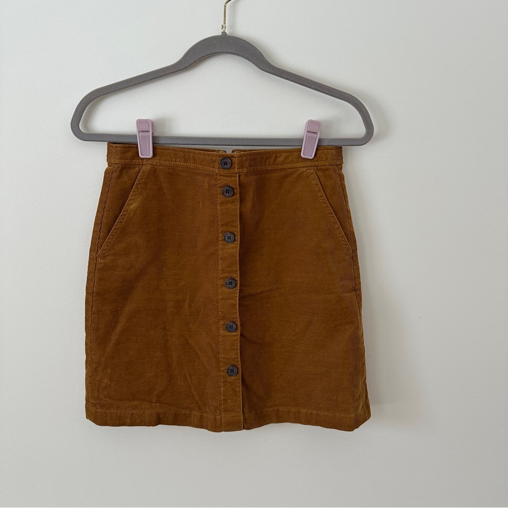 J. Crew Tan Corduroy Mini Skirt